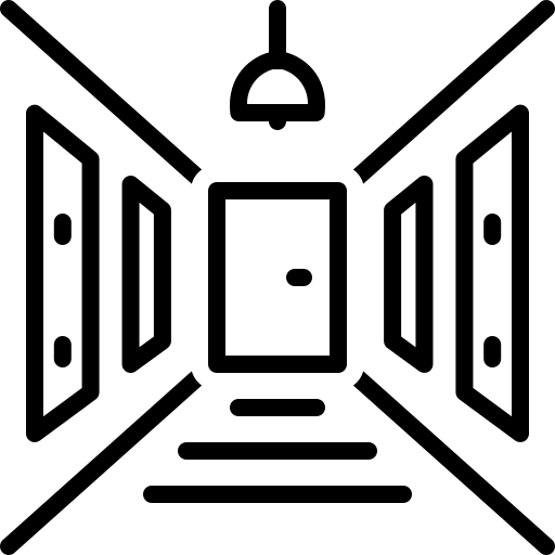 Icon of a house representing great arrival lobby