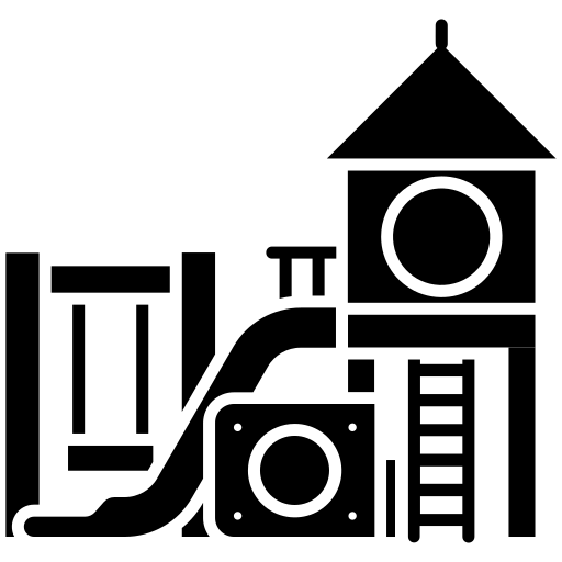 Icon of a house representing kids play area